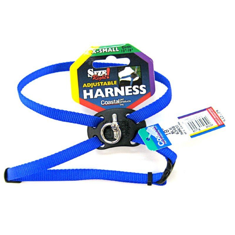 Coastal Pet Size Right Adjustable Nylon Harness Blue image 0