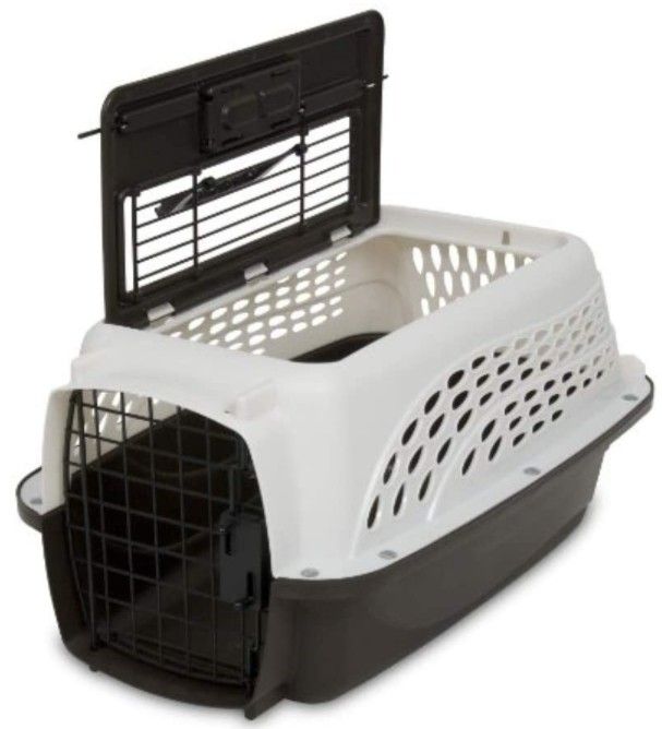 Petmate Two Door Top-Load Kennel White image 0
