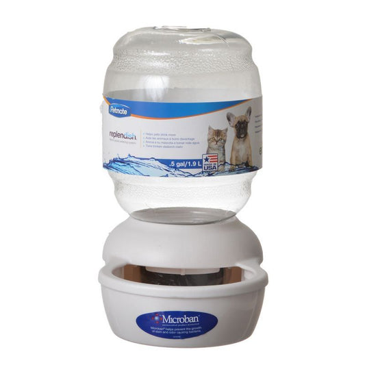 Petmate Replendish Waterer - Pearl Silver Gray image 0