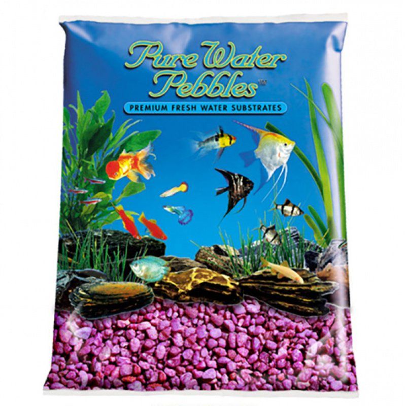 Pure Water Pebbles Aquarium Gravel - Neon Purple image 0
