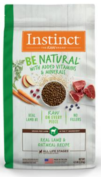 Natures Variety Instinct Be Natural Dry + Raw Dog Food 4.5Lb Bags image 2