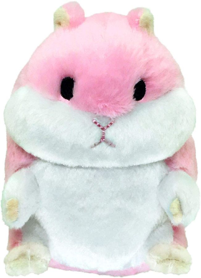Petsport Tiny Tots Fat Hamster Plush Dog Toy Pink image 0
