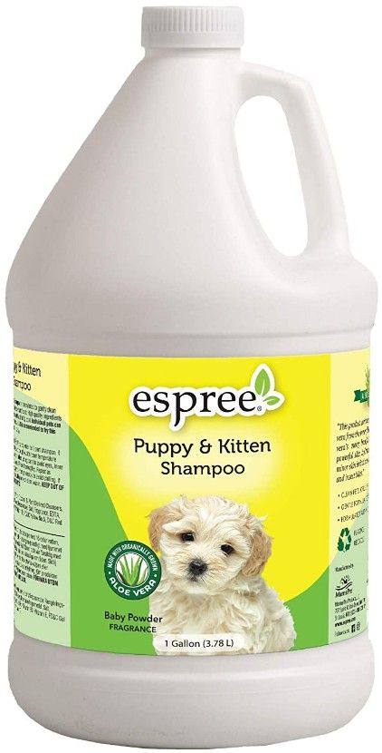 Espree Puppy and Kitten Shampoo with Organic Aloe Vera Baby Powder Fragrance image 0