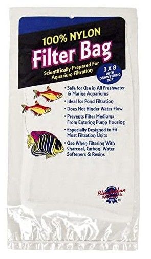 Blue Ribbon Pet 100% Nylon Filter Bag w/Drawstring Top for Aquarium Filtration image 0