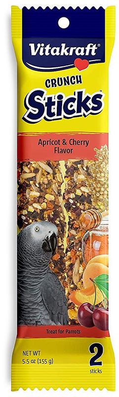 Vitakraft Crunch Sticks Apricot & Cherry Parrot Treats image 0