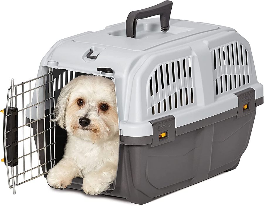 MidWest Skudo Travel Carrier Gray Plastic Dog Carrier image 0