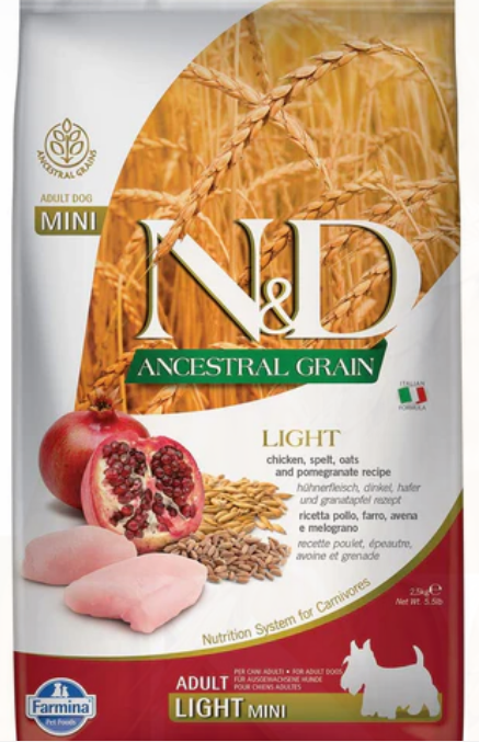 Farmina Ancestral Grain Chicken & Pomegranate Light Mini Dry Dog Food - 5.5 lbs image 0