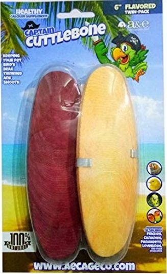 AE Cage Company Captain Cuttlebone Flavored Cuttlebone 6 Inch Long image 0