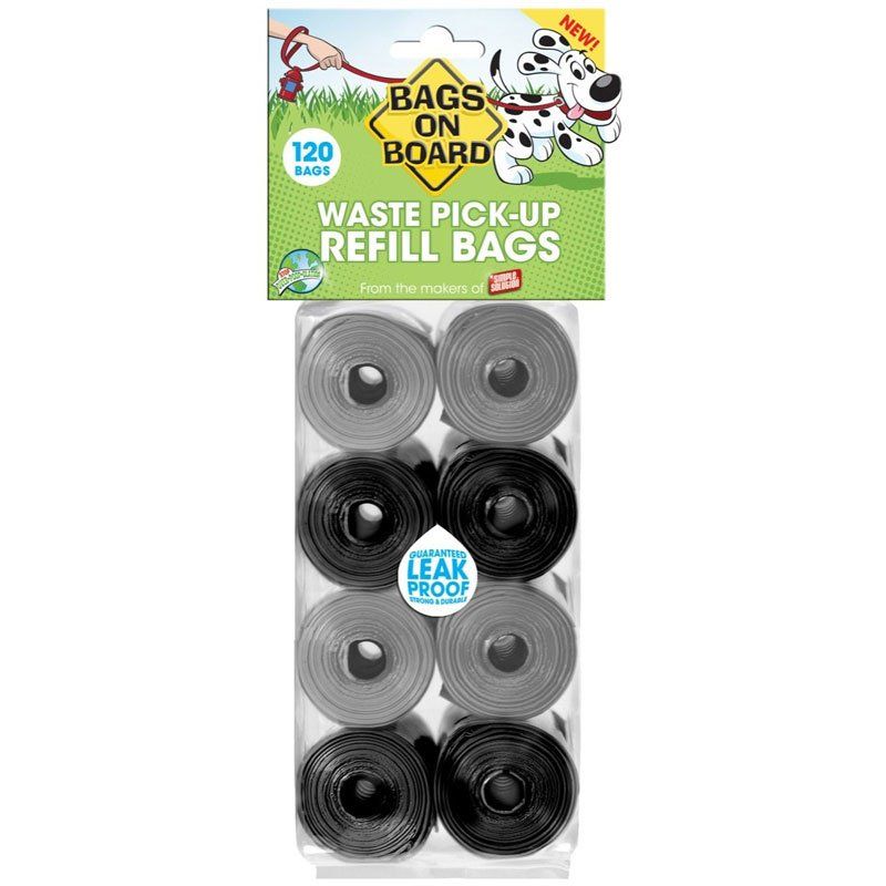 Bags on Board Pick up Bags Refill - Black & Gray image 0
