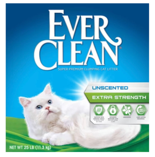 Ever Clean Extra Strength Clumping Cat Litter - Unscented - 25 Lbs image 0