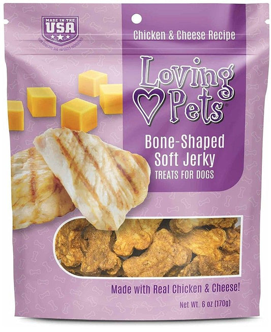 Loving Pets Bone-Shaped Soft Jerky Treats Cheese image 0