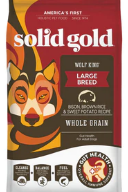 Solid Gold Wolf King with Bison Dry Dog Food 24lb. Bag image 0