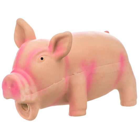 Rascals Latex Grunting Pig Dog Toy - Pink image 0