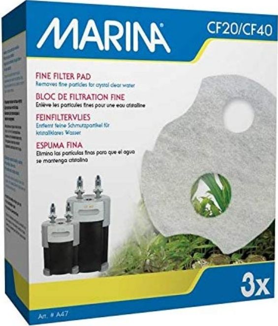 Marina Canister Filter Replacement Fine Filter Pad for CF20/CF40 image 0