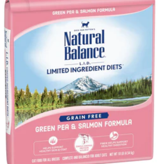 Natural Balance L.I.D. Limited Ingredient Diets Green Pea & Salmon Dry Cat Food image 0