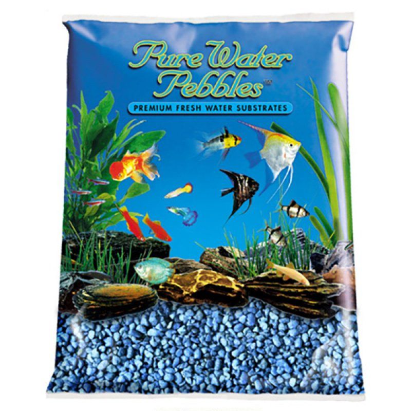 Pure Water Pebbles Aquarium Gravel - Neon Blue image 0