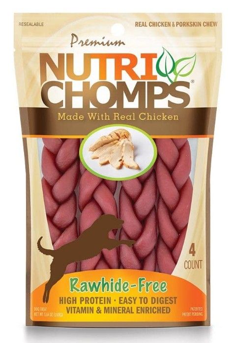 Premium Nutri Chomps Chicken Flavor Braids image 0