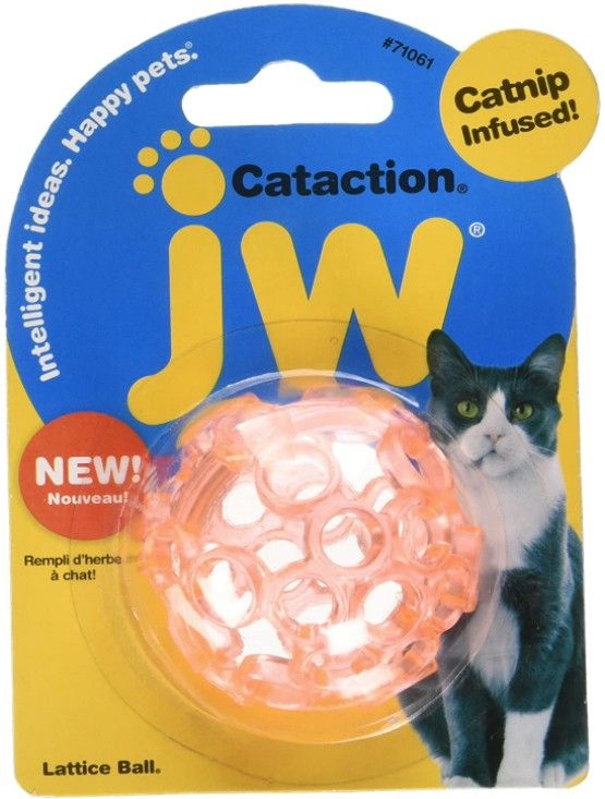 JW Pet Cataction Catnip Infused Lattice Ball Cat Toy image 0