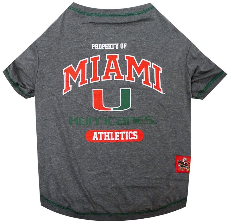 Pets First U of Miami Tee Shirt for Dogs and Cats image 0