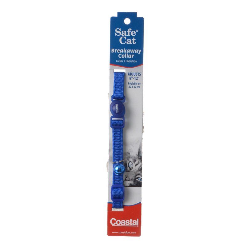 Coastal Pet Safe Cat Nylon Adjustable Breakaway Collar Blue image 0