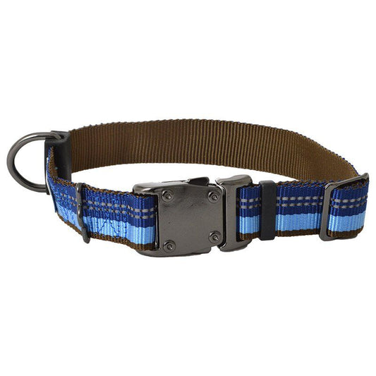 K9 Explorer Sapphire Reflective Adjustable Dog Collar image 0