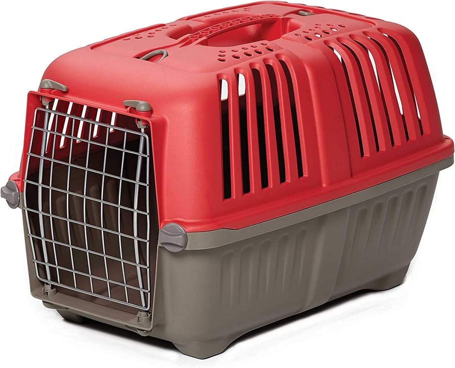 MidWest Spree Pet Carrier Red Plastic Dog Carrier image 0