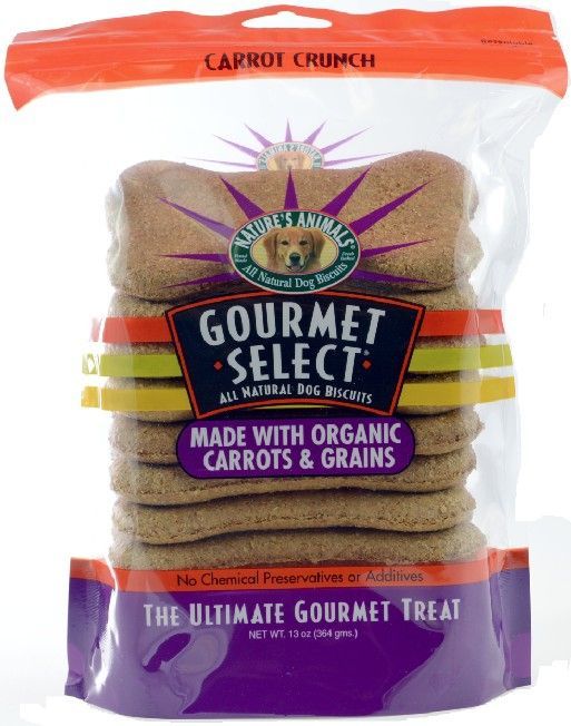 Natures Animals Gourmet Select Carrot Crunch Organic Dog Bones image 0
