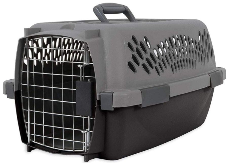 Aspen Pet Fashion Pet Porter Kennel Dark Gray and Black image 0