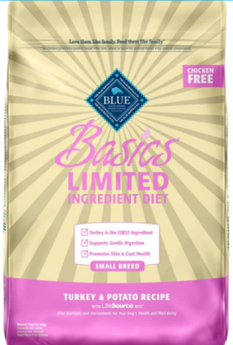 Blue Buffalo Basics Small Breed Adult Turkey & Potato Recipe Dry Dog Food 11 lbs image 0