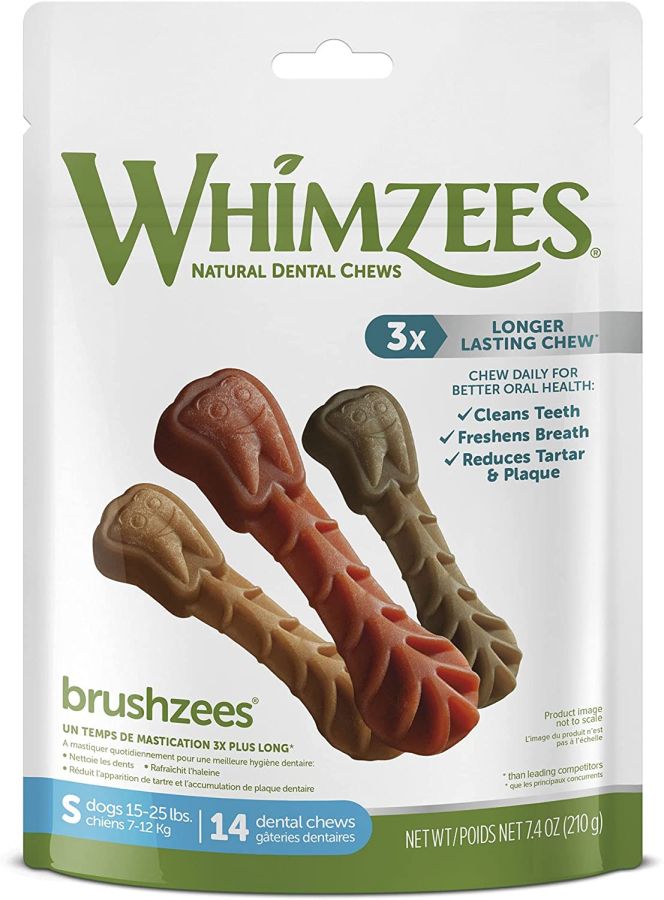 Whimzees Brushzees Dental Treats Small image 0