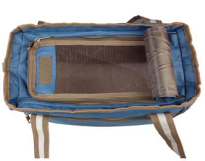 Pet Life ® Dual Snap Pocketed Fashion Designer Canvas Travel Pet Carrier image 1