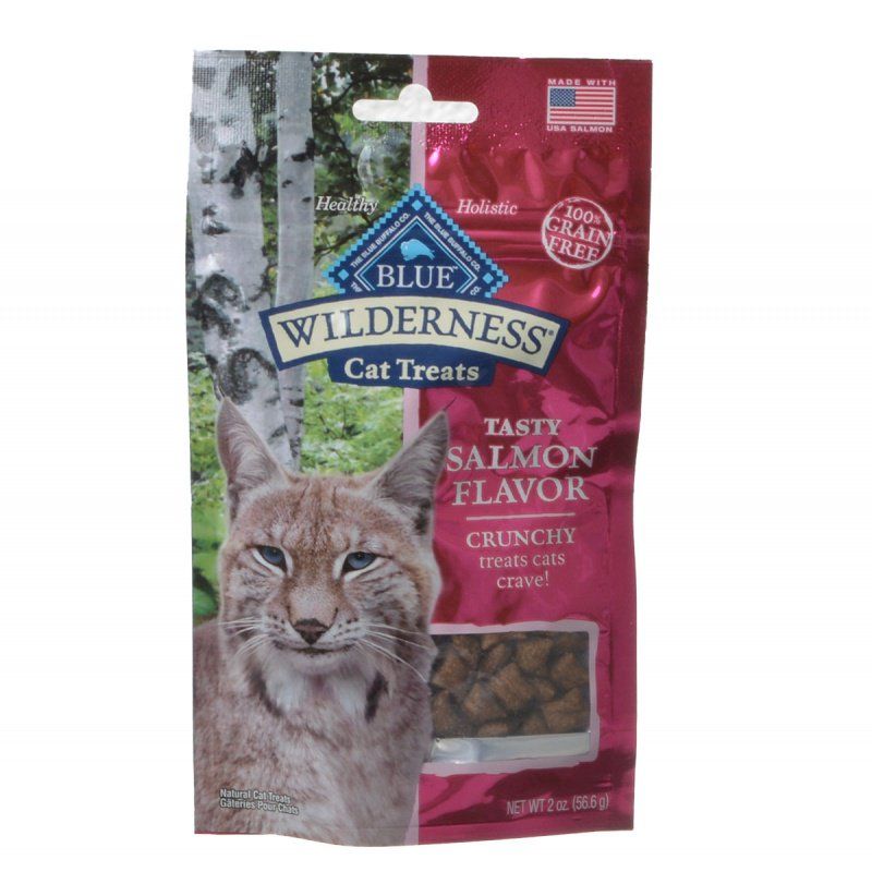 Blue Buffalo Wilderness Crunchy Cat Treats - Tasty Salmon Flavor image 0