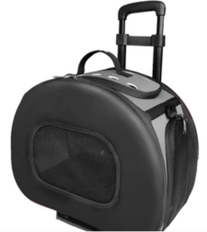 Pet Life® 'Final Destination' 2-in-1 Tough-Shell Wheeled Collapsible Pet Carrier image 3