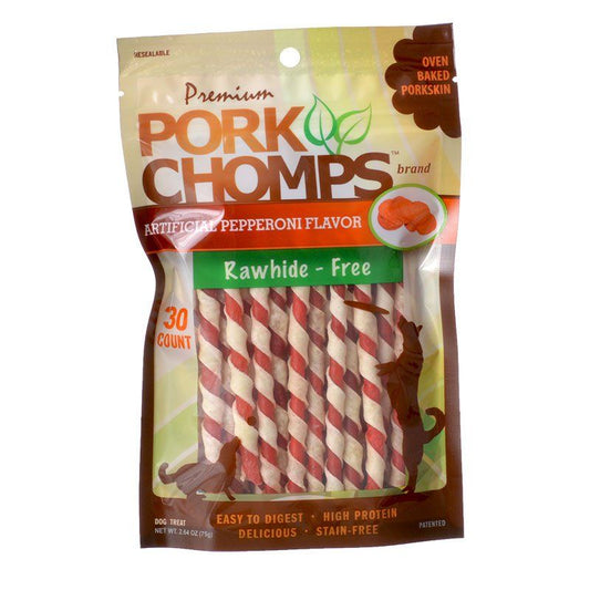 Pork Chomps Twistz Pork Chews - Pepperoni Flavor image 0