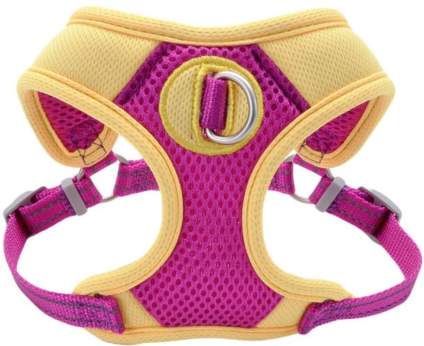 Coastal Pet Pro Reflective Mesh Dog Harness Purple with Yellow 5/8 INCH image 0