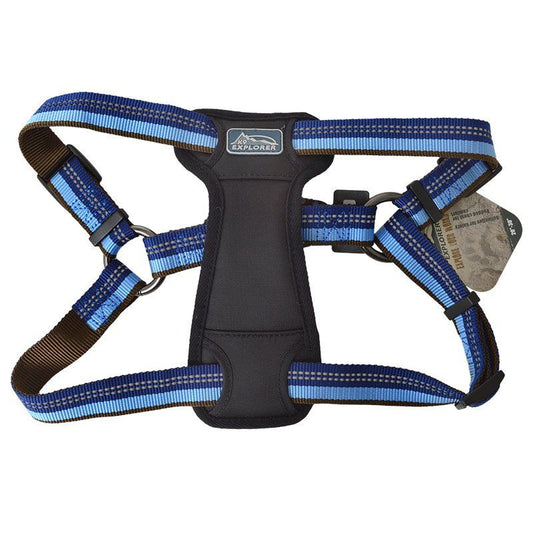 K9 Explorer Sapphire Reflective Adjustable Padded Dog Harness image 0
