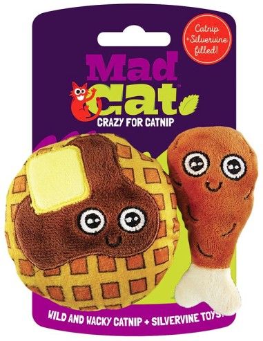 Mad Cat Chicken and Waffles Cat Toy Set image 0