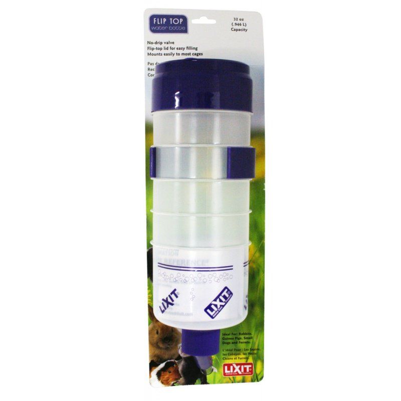 Lixit Quick Lock Flip Top Water Bottle with Valve image 0