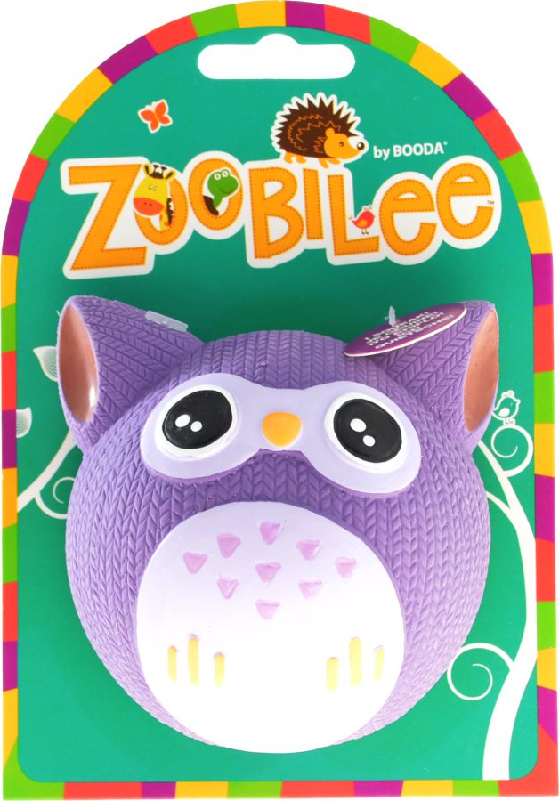 Petmate Booda Zoobilee Latex Owl Fetch Ball Dog Toy image 0