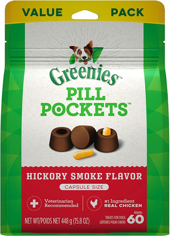 Greenies Pill Pockets Dog Treats Hickory Smoke Flavor image 0