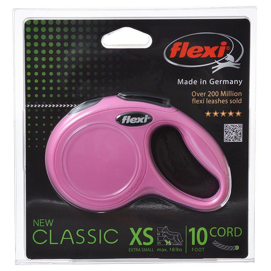 Flexi New Classic Retractable Cord Leash - Pink image 0