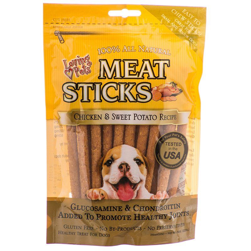 Loving Pets Meat Sticks Dog Treats - Chicken & Sweet Potato image 0