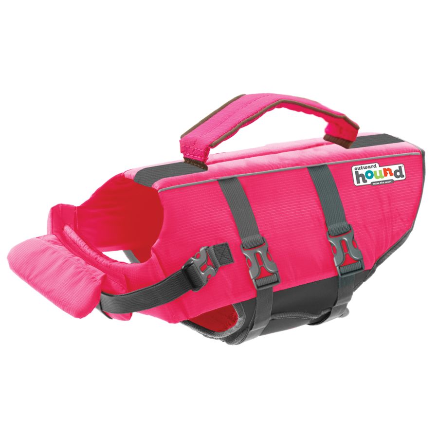 Outward Hound Granby Splash Pink Dog Life Jacket image 0