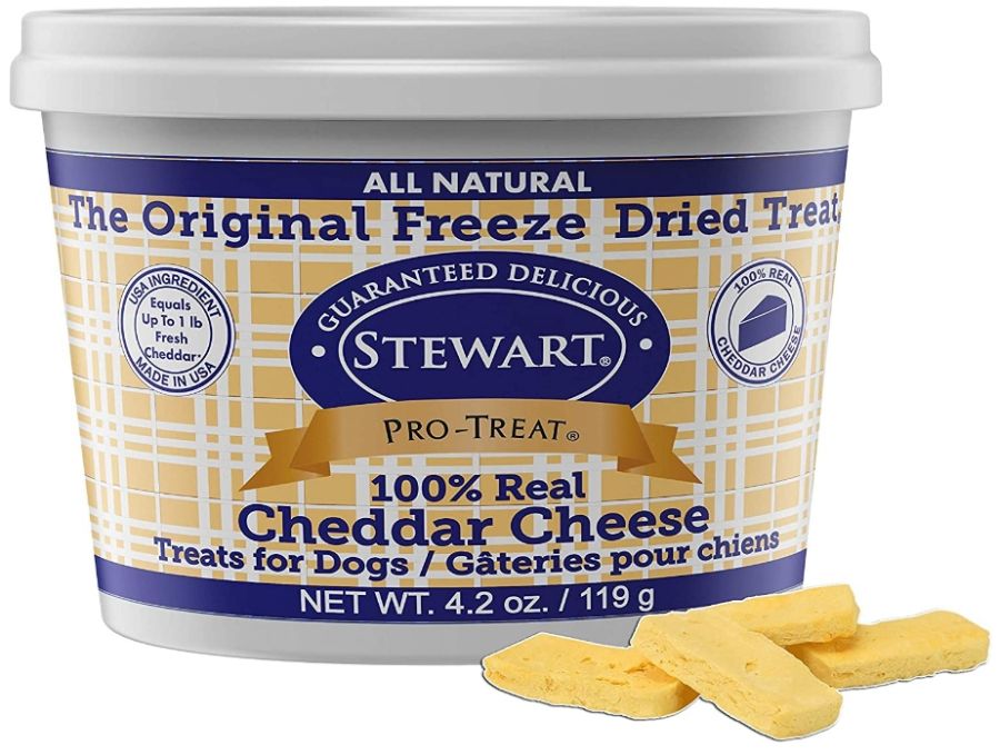 Stewart Freeze Dried Cheddar Cheese Dog Treats image 0