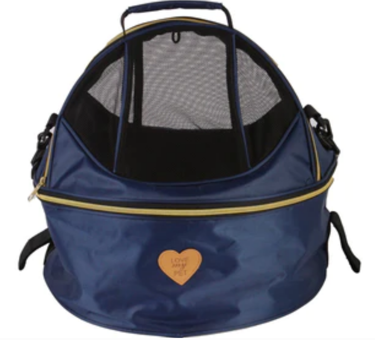 Pet Life ® 'Air-Venture' Dual-Zip Airline Approved Panoramic Travel Pet Carrier image 1