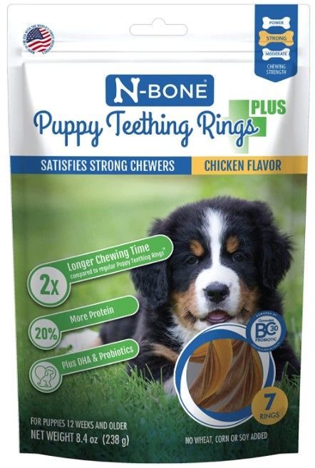 N-Bone Puppy Teething Rings Plus Chicken Flavor image 0
