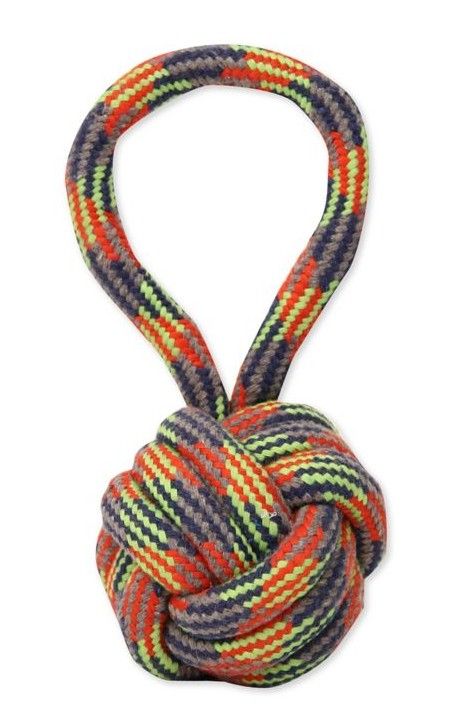 Mammoth Flossy Chews Extra Monkey Fist Ball with Handle Medium image 0