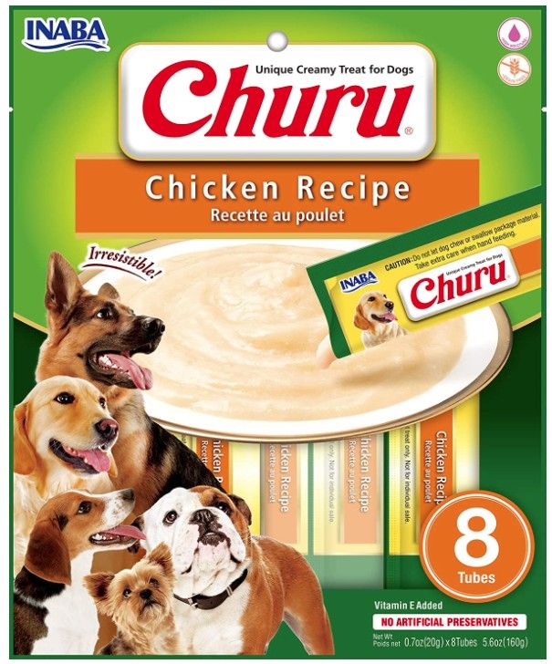 Inaba Churu Chicken Recipe Creamy Dog Treat image 0