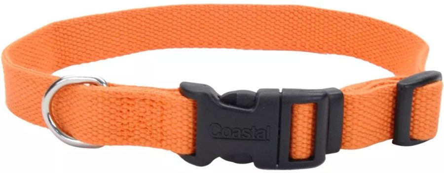 Coastal Pet New Earth Soy Adjustable Dog Collar Pumpkin Orange image 0