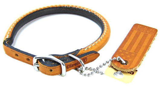 Circle T Leather Round Collar Tan image 0